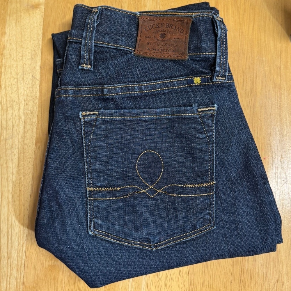 Lucky Brand Sofia Skinny Jeans Womens 4 27 Regular Dark Wash Indigo Denim 2013